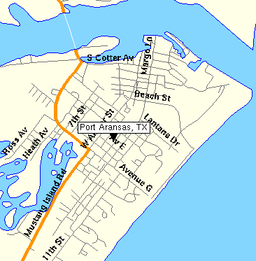 Port Aransas Map